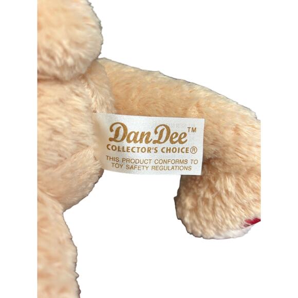 Vintage 12" Dan Dee Brown 100th Anniversary Teddy Bear Plush American Flag Scarf - Picture 4 of 8